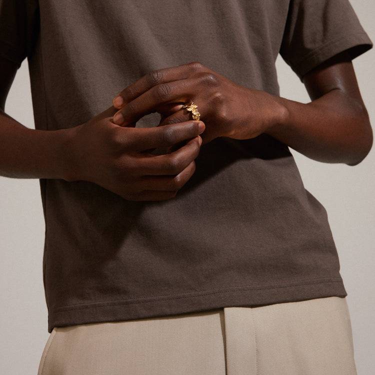 Pilgrim ECHO recycelter Ring vergoldet Günstiger Verkauf