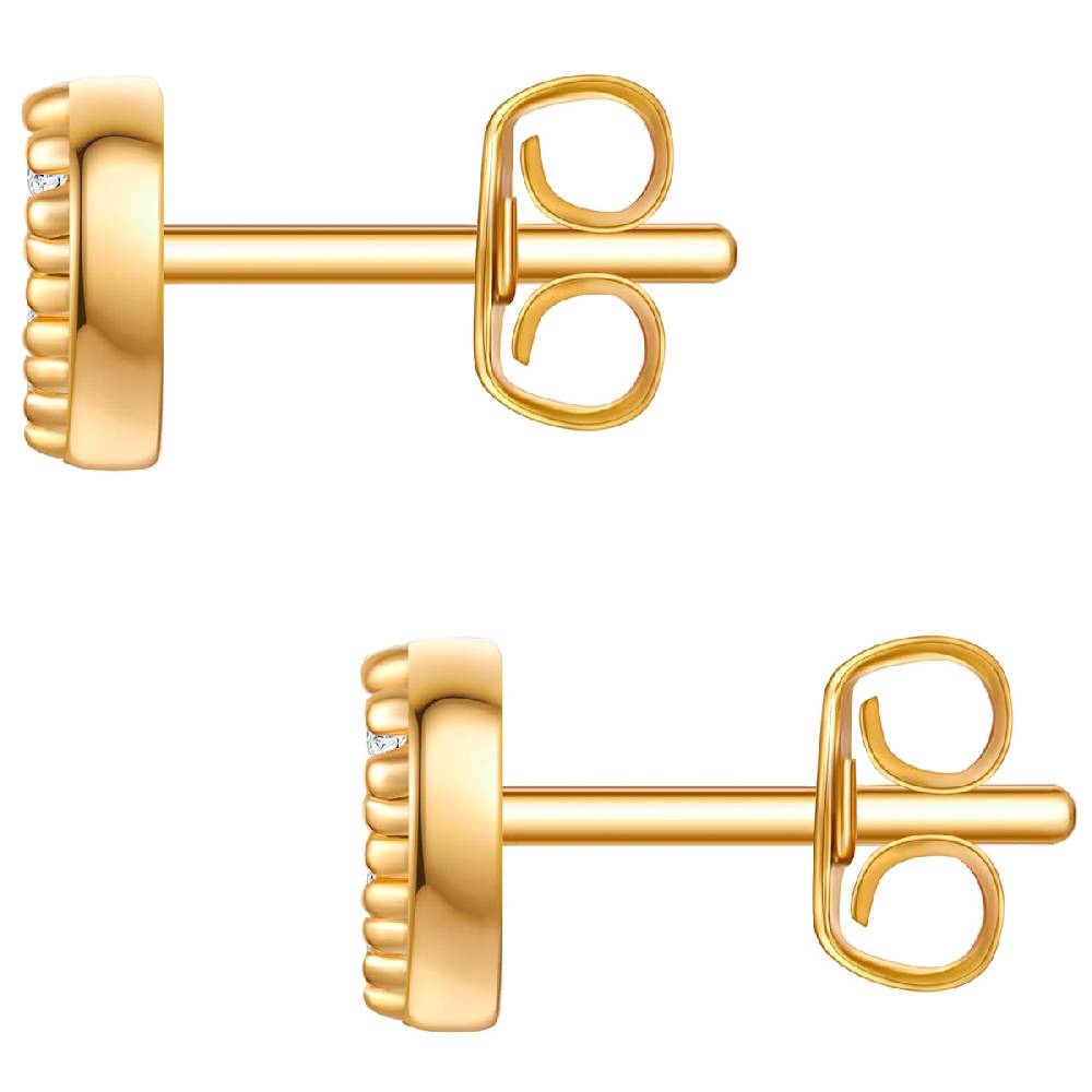 Rafaela Donata Ohrstecker Sterling Silber gelbgold Zirkonia weiß Super Sparpreis