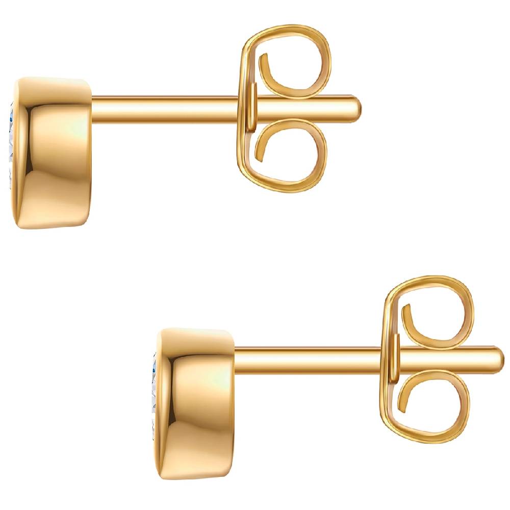 Rafaela Donata Ohrstecker Sterling Silber gelbgold Zirkonia weiß Bis zu 65% Rabatt