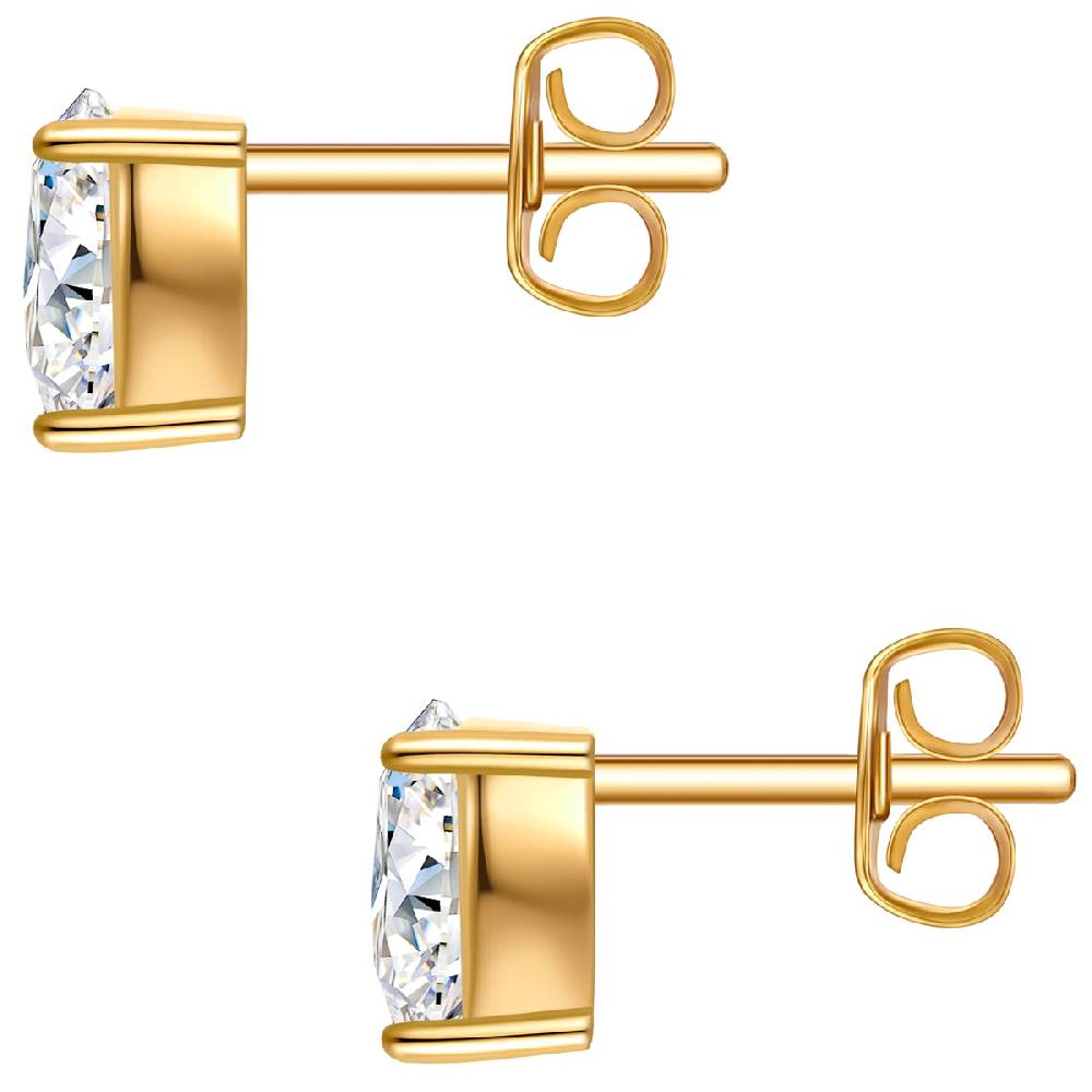 Rafaela Donata Ohrstecker Sterling Silber gelbgold Zirkonia weiß Bis zu 55% Rabatt