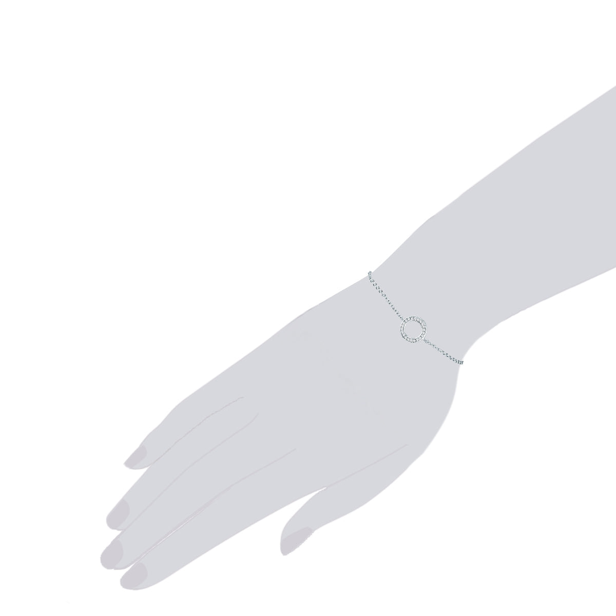 Rafaela Donata Armband Sterling Silber verziert mit Kristallen von Swarovski® weiß Kostenloser Versand international