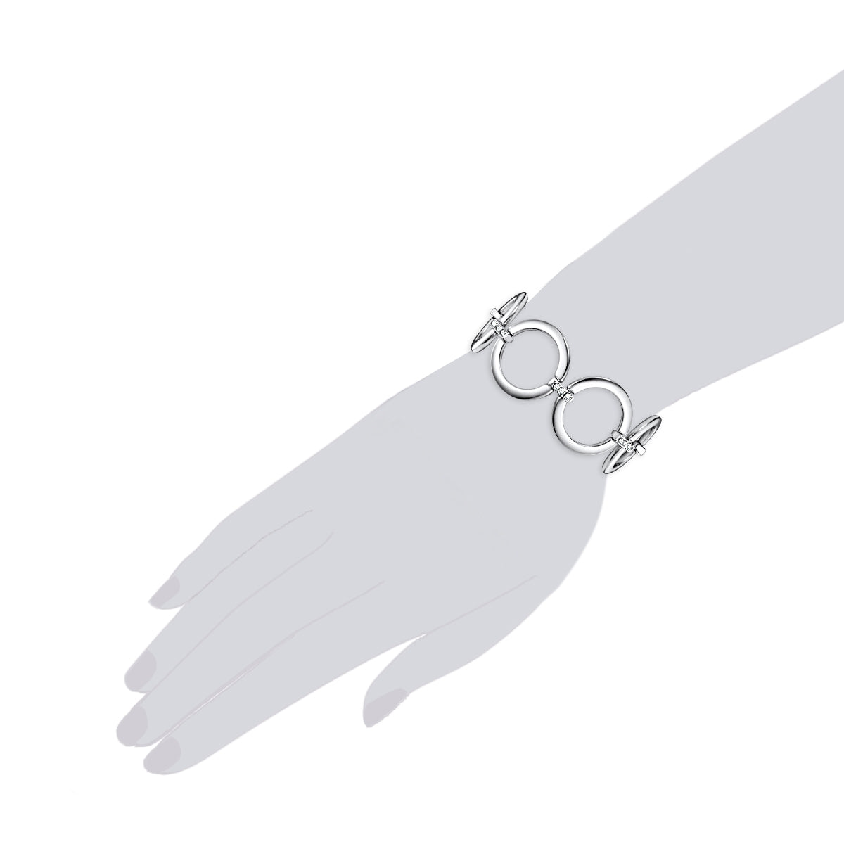Rafaela Donata Armband verziert mit Kristallen von Swarovski® weiß Online