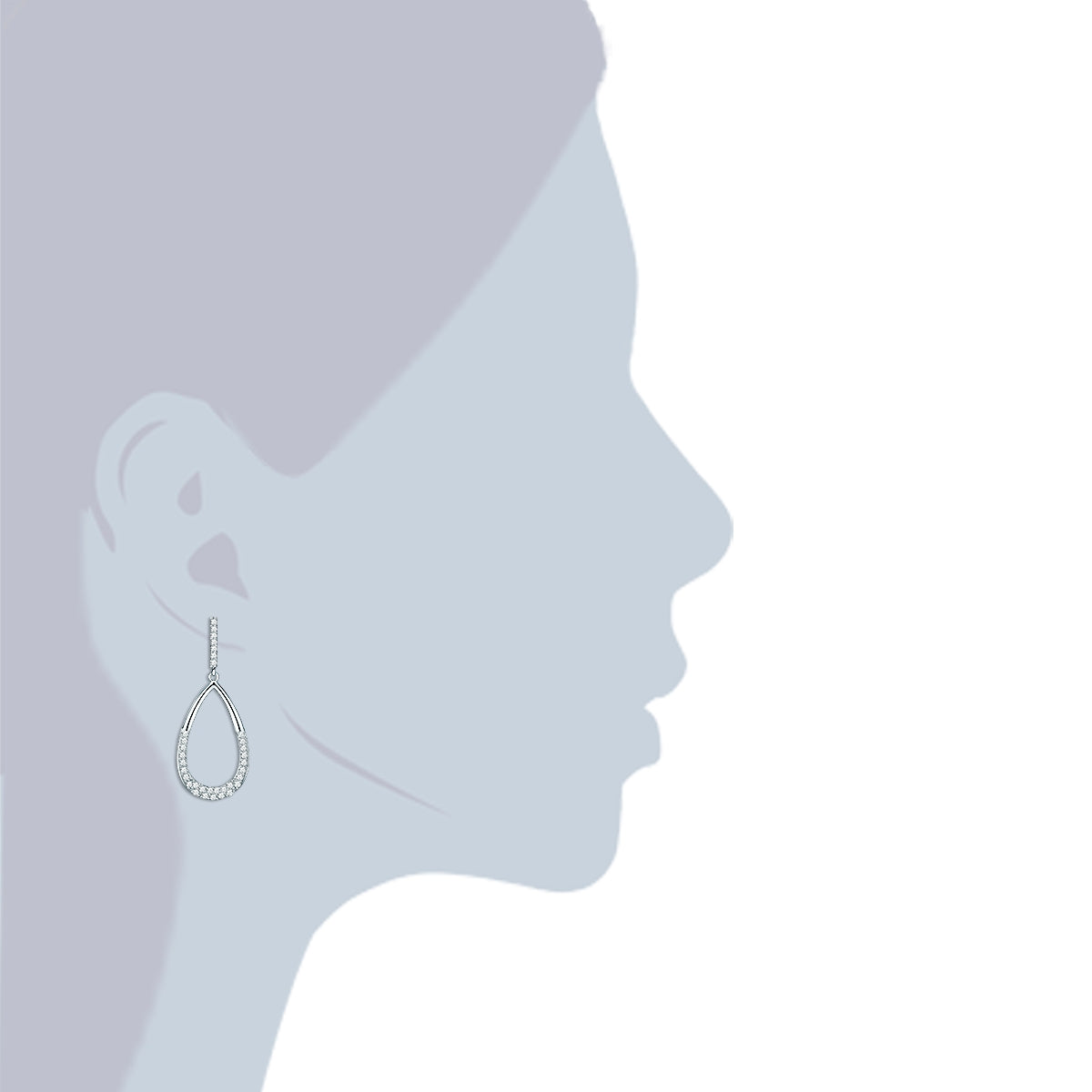 Rafaela Donata Ohrhänger Sterling Silber Zirkonia weiß Flash Sale
