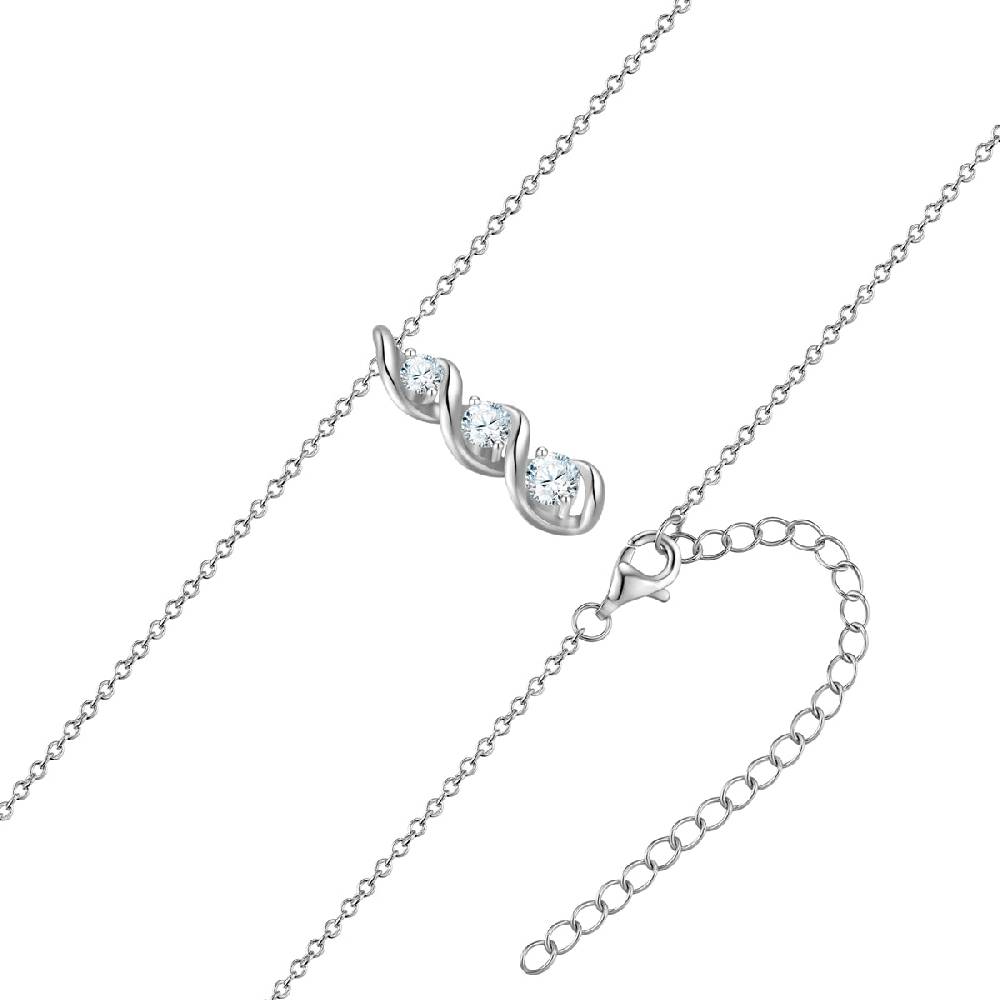 Rafaela Donata Kette mit Anhänger Sterling Silber Zirkonia weiß Black Friday
