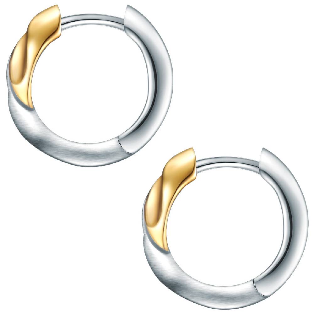 Rafaela Donata Creolen Sterling Silber bicolor Super Sparpreis