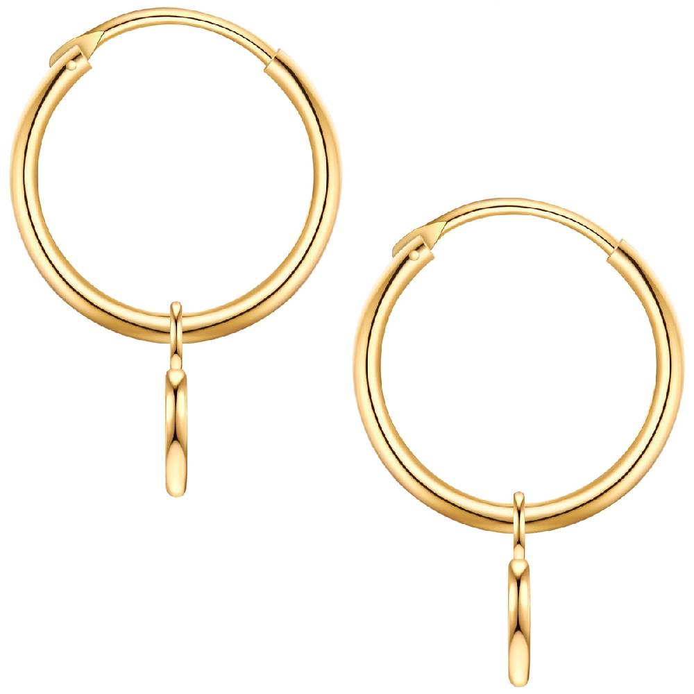 Rafaela Donata Creolen Sterling Silber gelbgold Zirkonia weiß Bis zu 60% Rabatt