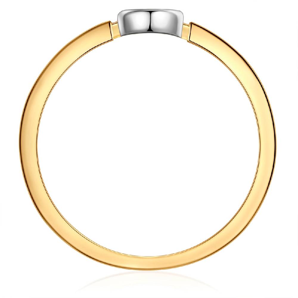 Rafaela Donata Ring Sterling Silber bicolor Zirkonia weiß Riesige Rabatte