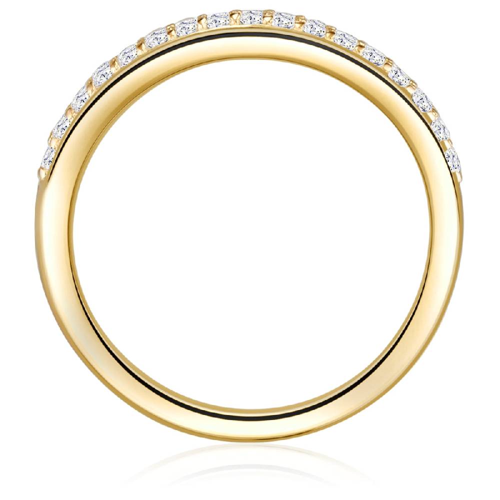 Rafaela Donata Ring Sterling Silber gelbgold Zirkonia weiß Begrenzt auf 3 Tage