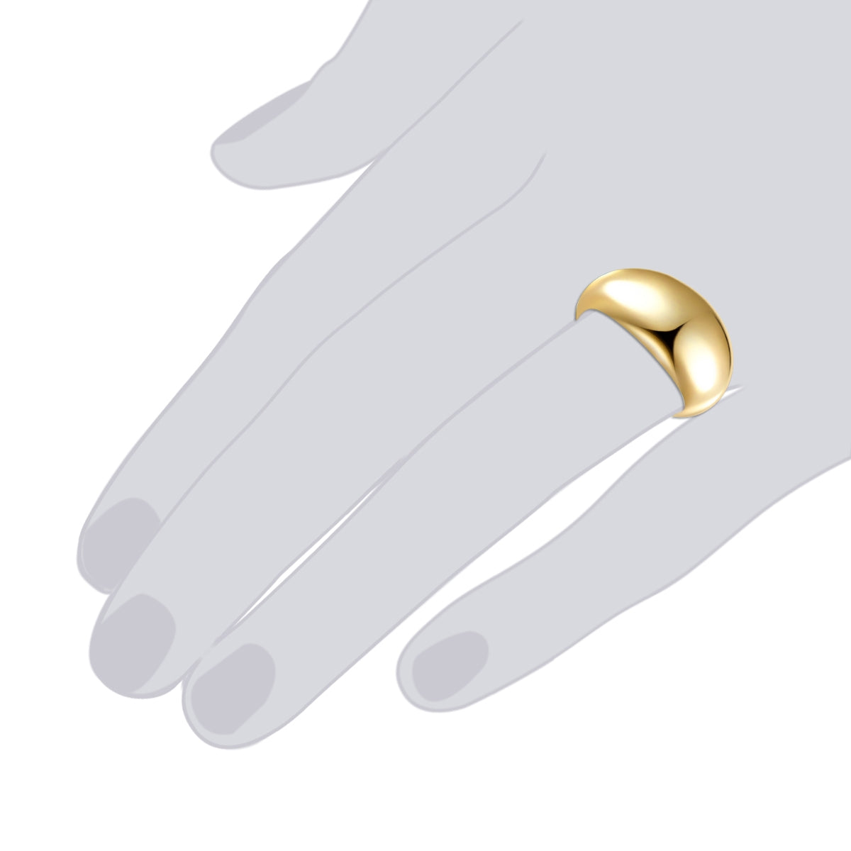 Rafaela Donata Ring Sterling Silber bi-Color Black Friday Preise