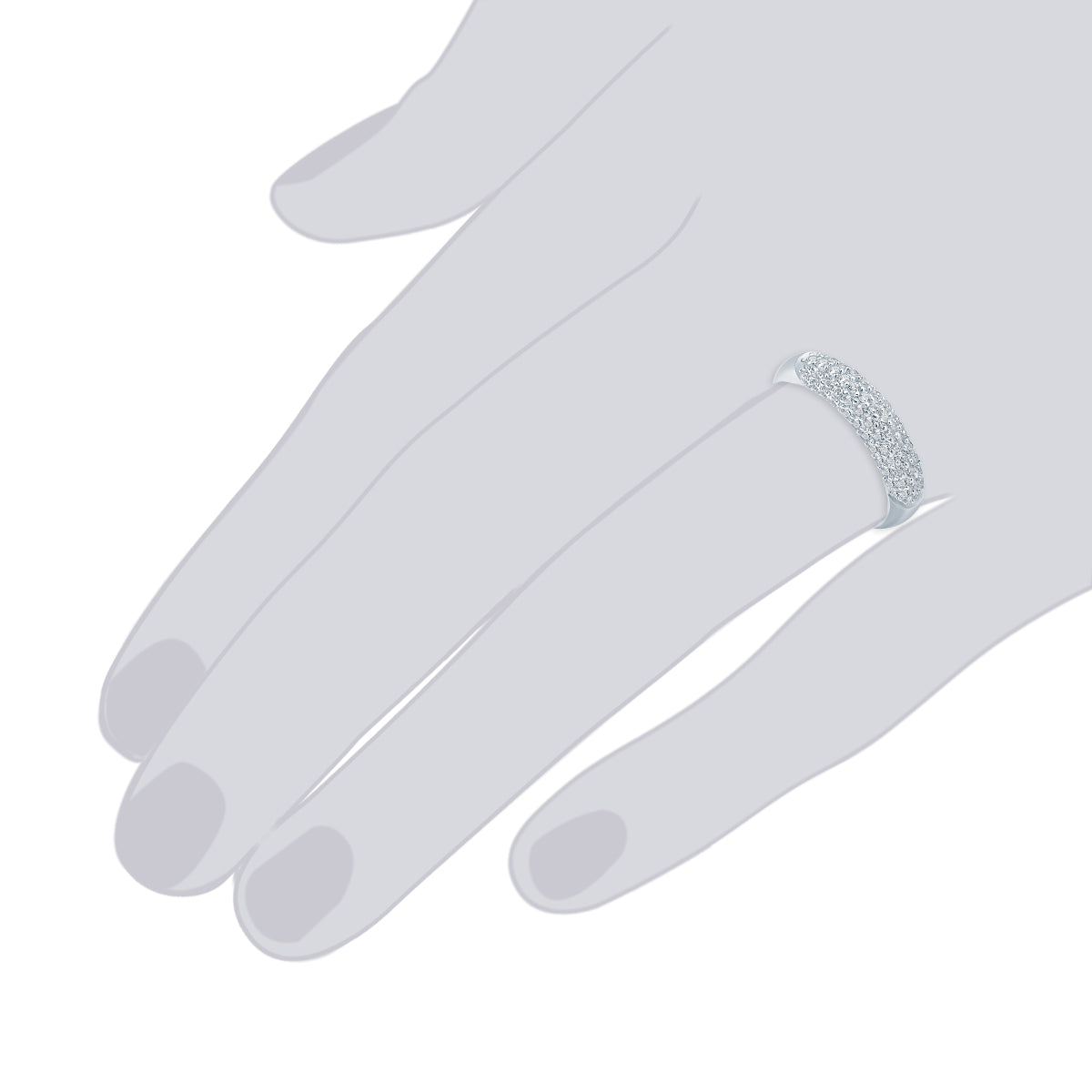 Rafaela Donata Ring Sterling Silber Zirkonia weiß Im Verkauf