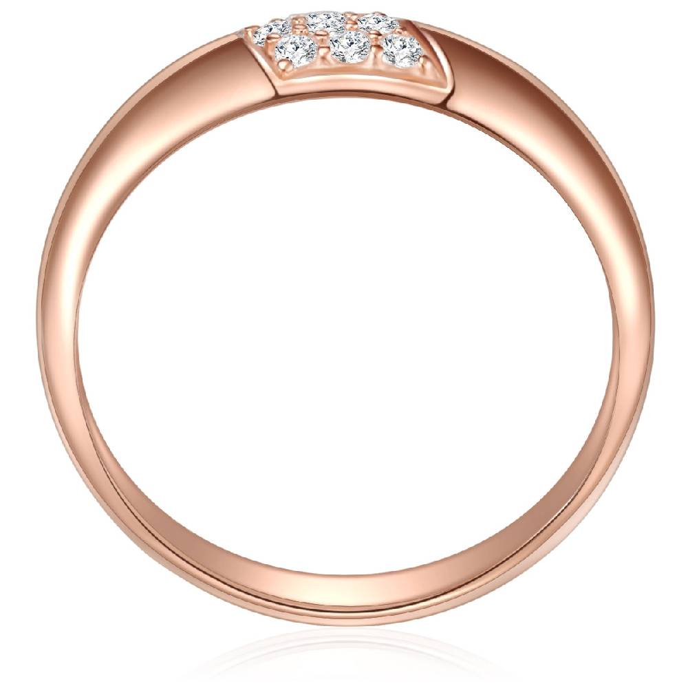 Rafaela Donata Ring Sterling Silber roségold Zirkonia weiß 50% Rabatt für begrenzte Zeit