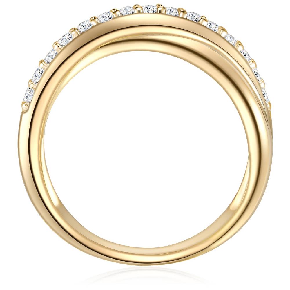 Rafaela Donata Ring Sterling Silber gelbgold Zirkonia weiß Online
