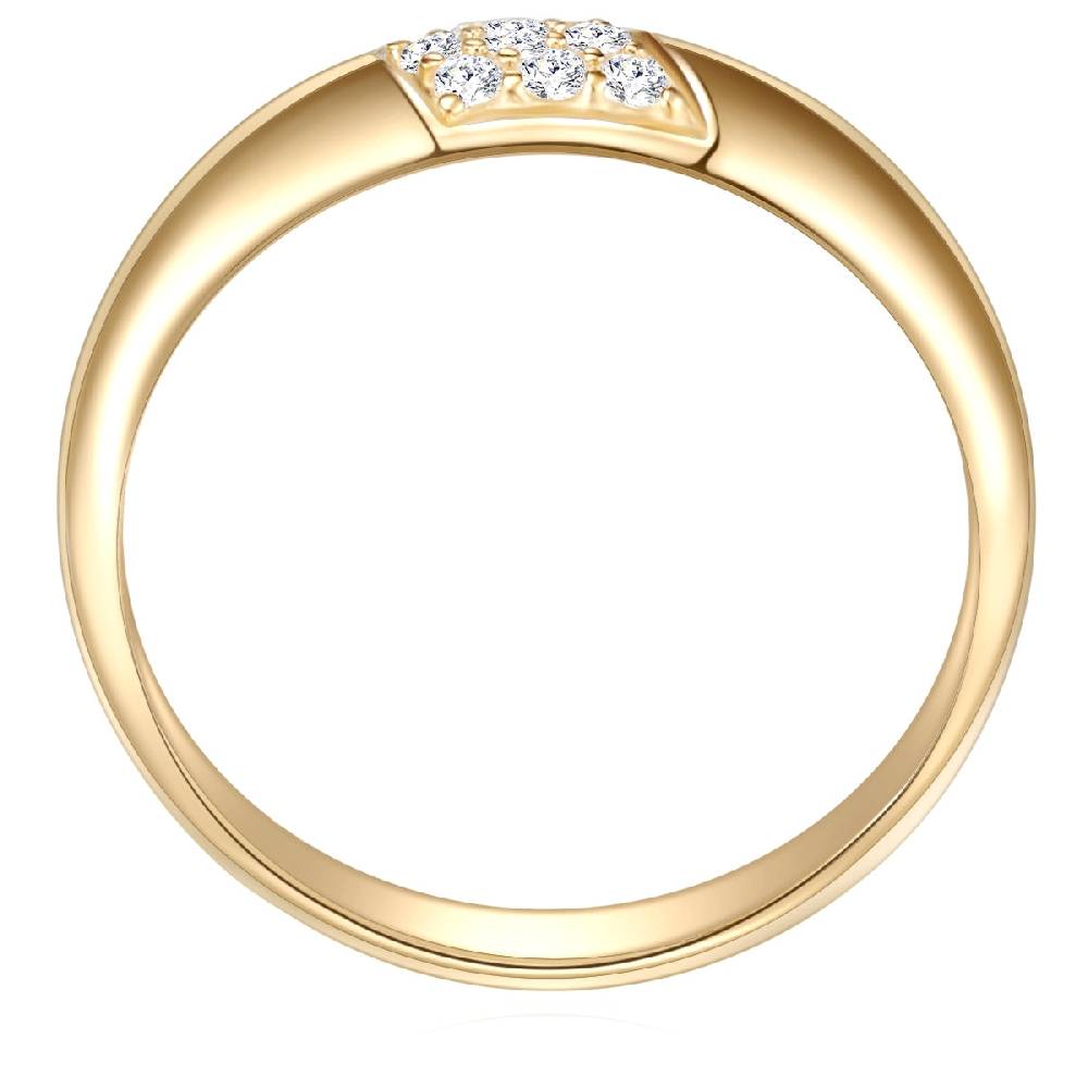 Rafaela Donata Ring Sterling Silber gelbgold Zirkonia weiß Outlet