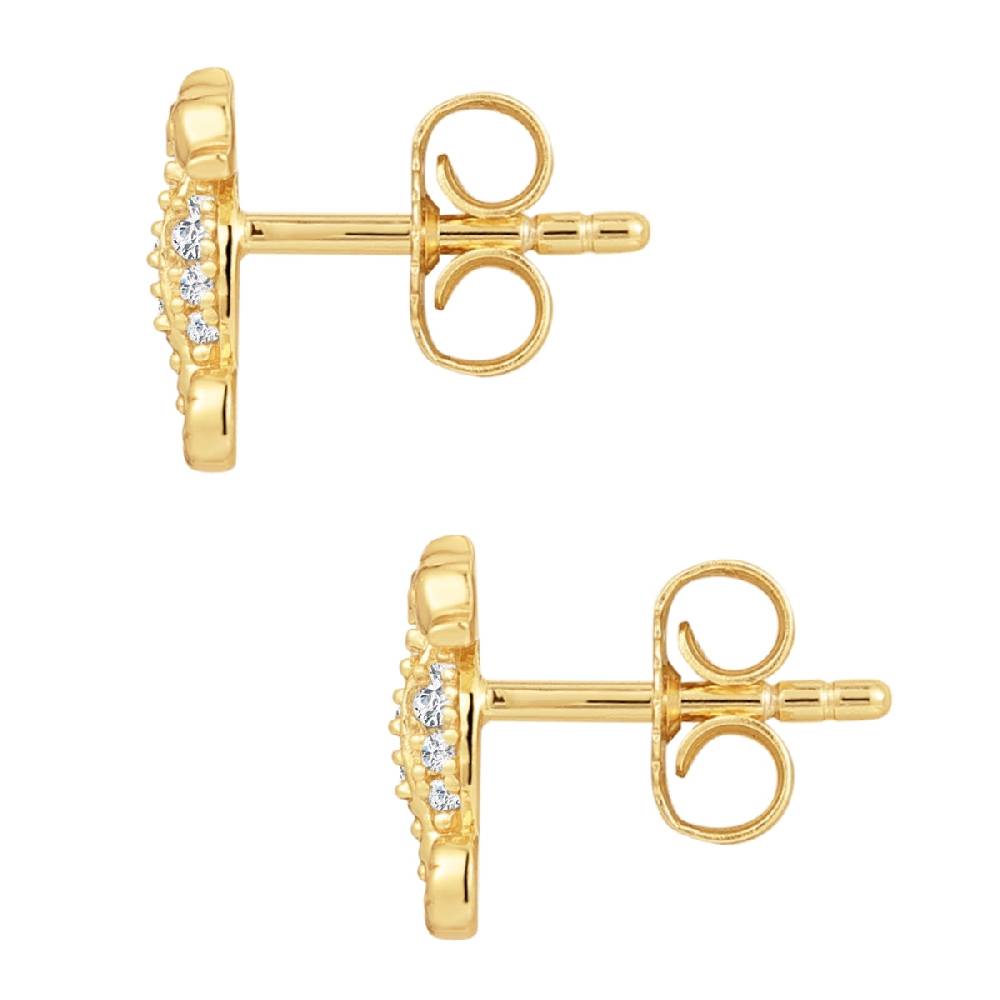 Rafaela Donata Ohrstecker Sterling Silber gelbgold Zirkonia weiß Blitzverkäufe