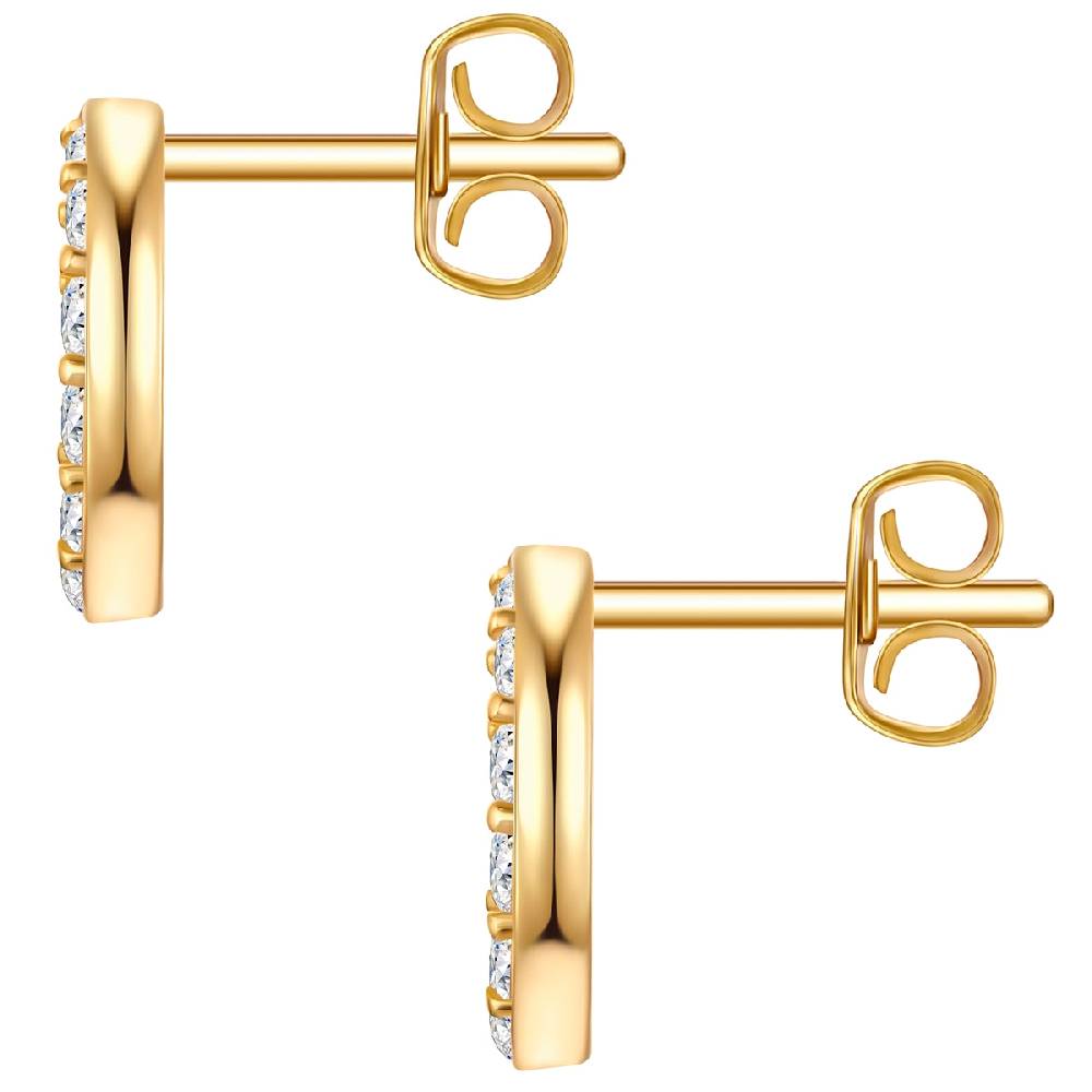 Rafaela Donata Ohrstecker Sterling Silber gelbgold Zirkonia weiß Osterangebot