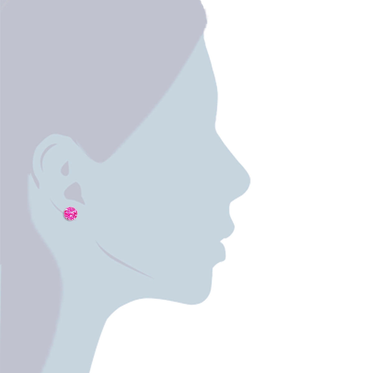 Rafaela Donata Ohrstecker Sterling Silber verziert mit Kristallen von Swarovski® rosa Jubiläumsangebot