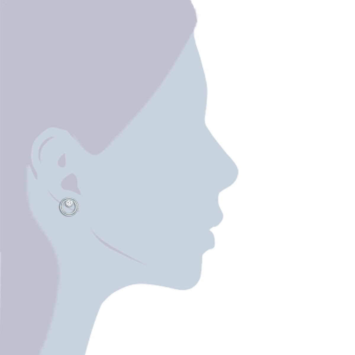 Rafaela Donata Ohrstecker Sterling Silber Zirkonia weiß Online Outlet