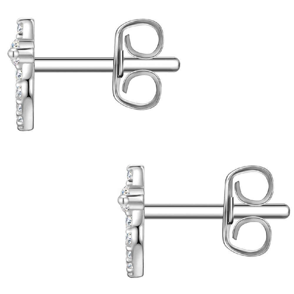 Rafaela Donata Ohrstecker Sterling Silber Zirkonia weiß Tägliche Deals