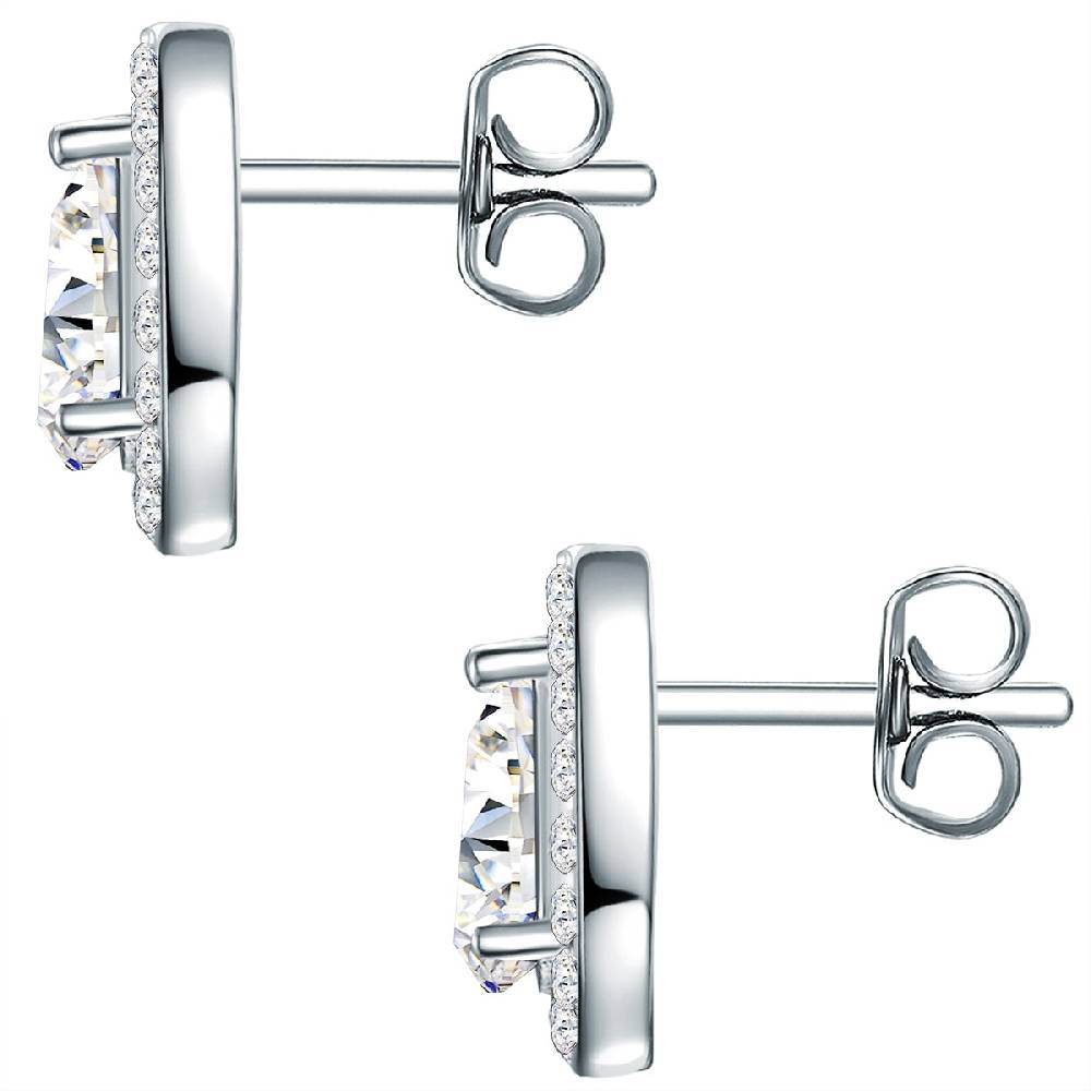 Rafaela Donata Ohrstecker Sterling Silber verziert mit Kristallen von Swarovski® weiß Bis zu 65% Rabatt
