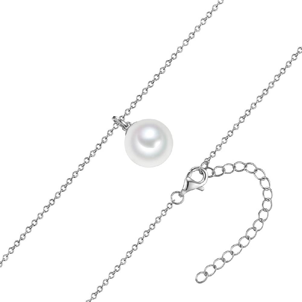 Rafaela Donata Kette mit Anhänger Sterling Silber Muschelkernperle weiß Bis zu 55% Rabatt