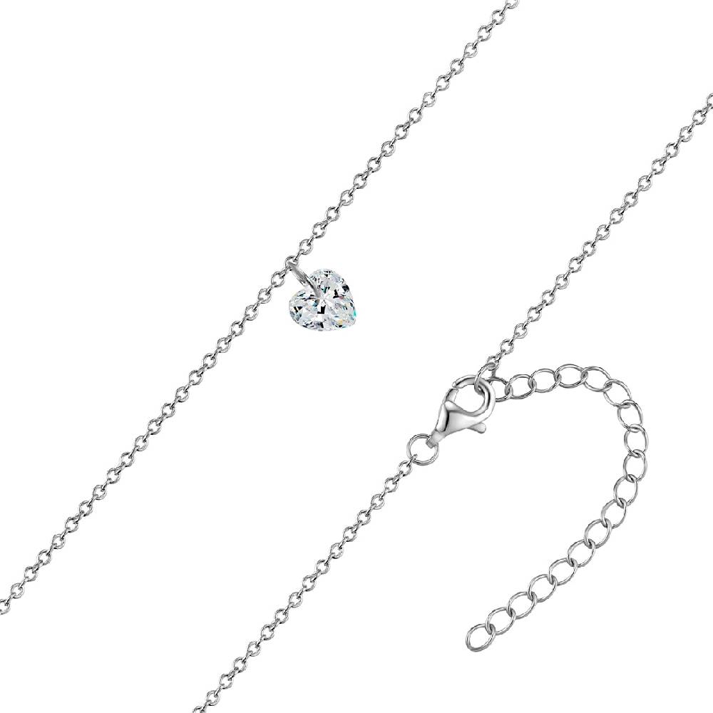 Rafaela Donata Kette mit Anhänger Sterling Silber Zirkonia weiß 50% Rabatt mit kostenlosem Versand