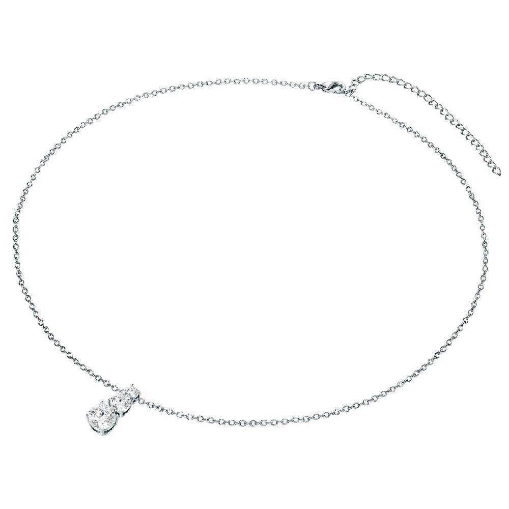 Rafaela Donata Kette mit Anhänger Sterling Silber verziert mit Kristallen von Swarovski® weiß Fabrikladen