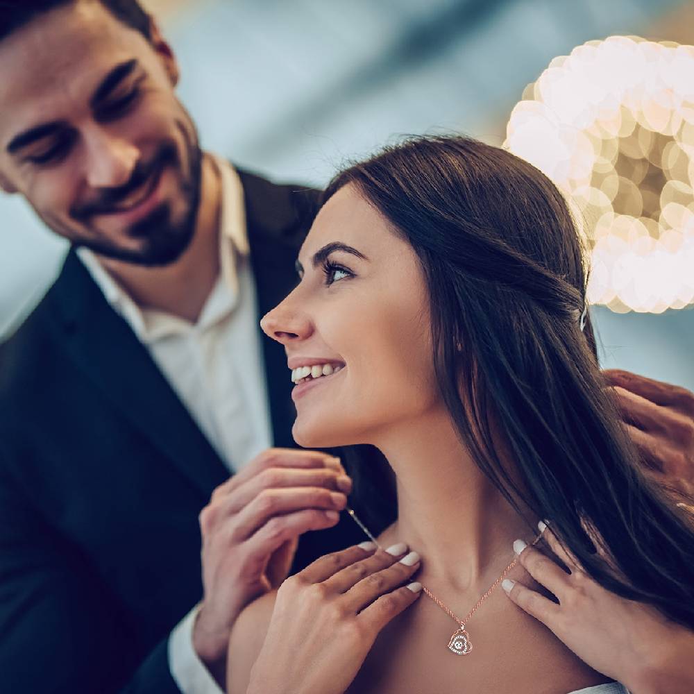 Rafaela Donata Kette mit Anhänger Sterling Silber roségold Zirkonia weiß Begrenzt auf 3 Tage