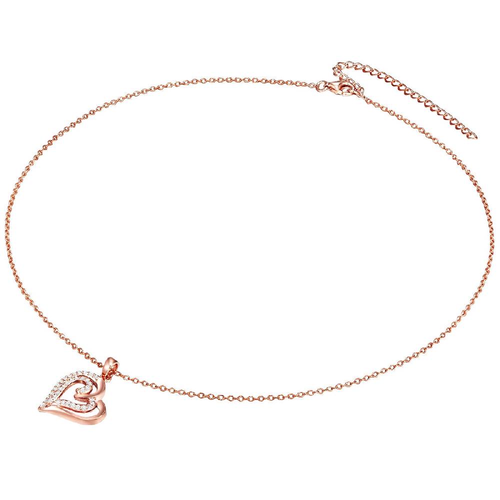 Rafaela Donata Kette mit Anhänger Sterling Silber roségold Zirkonia weiß 50% Rabatt für begrenzte Zeit