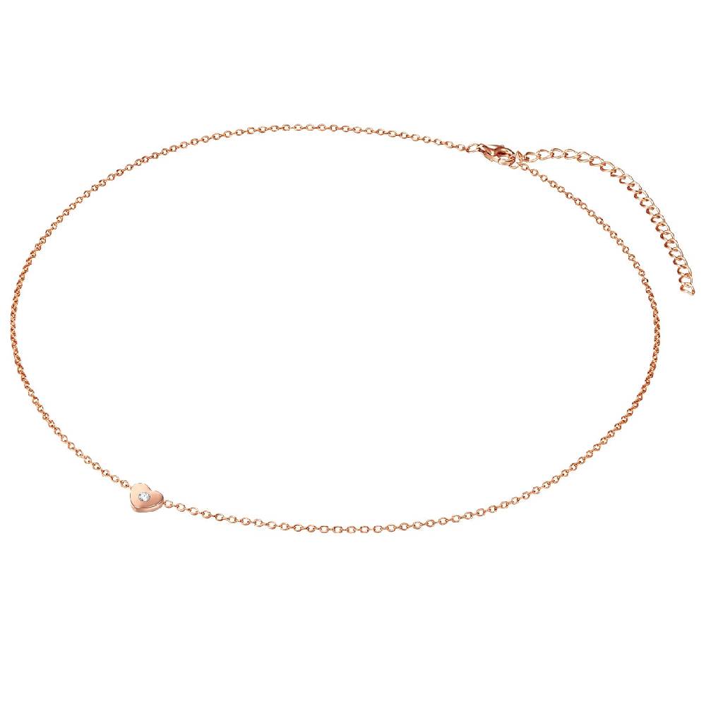Rafaela Donata Kette mit Anhänger Sterling Silber roségold Zirkonia weiß Online