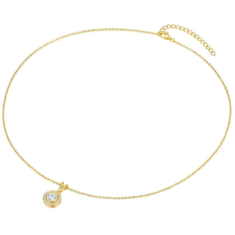Rafaela Donata Kette mit Anhänger Sterling Silber gelbgold Zirkonia weiß Verkauf
