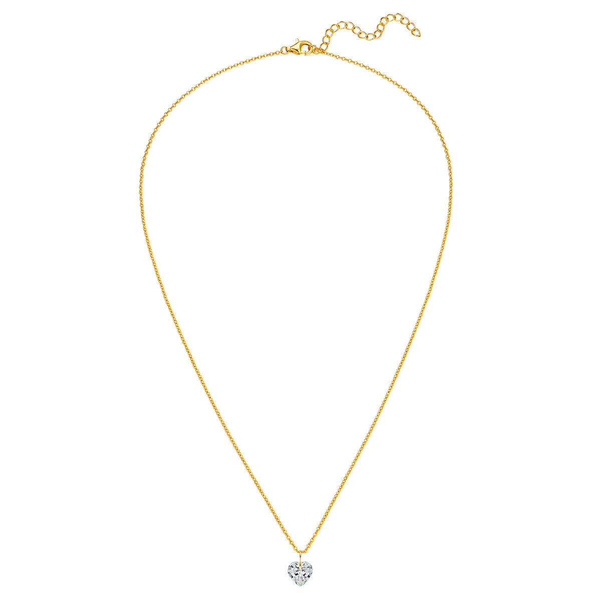 Rafaela Donata Kette mit Anhänger Sterling Silber gelbgold Zirkonia weiß Sonderangebot