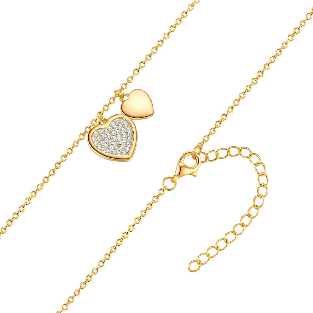 Rafaela Donata Kette mit Anhänger Sterling Silber gelbgold Zirkonia weiß Günstig kaufen