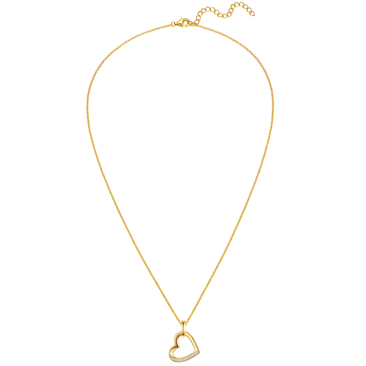 Rafaela Donata Kette mit Anhänger Sterling Silber gelbgold Zirkonia weiß Cyber Monday