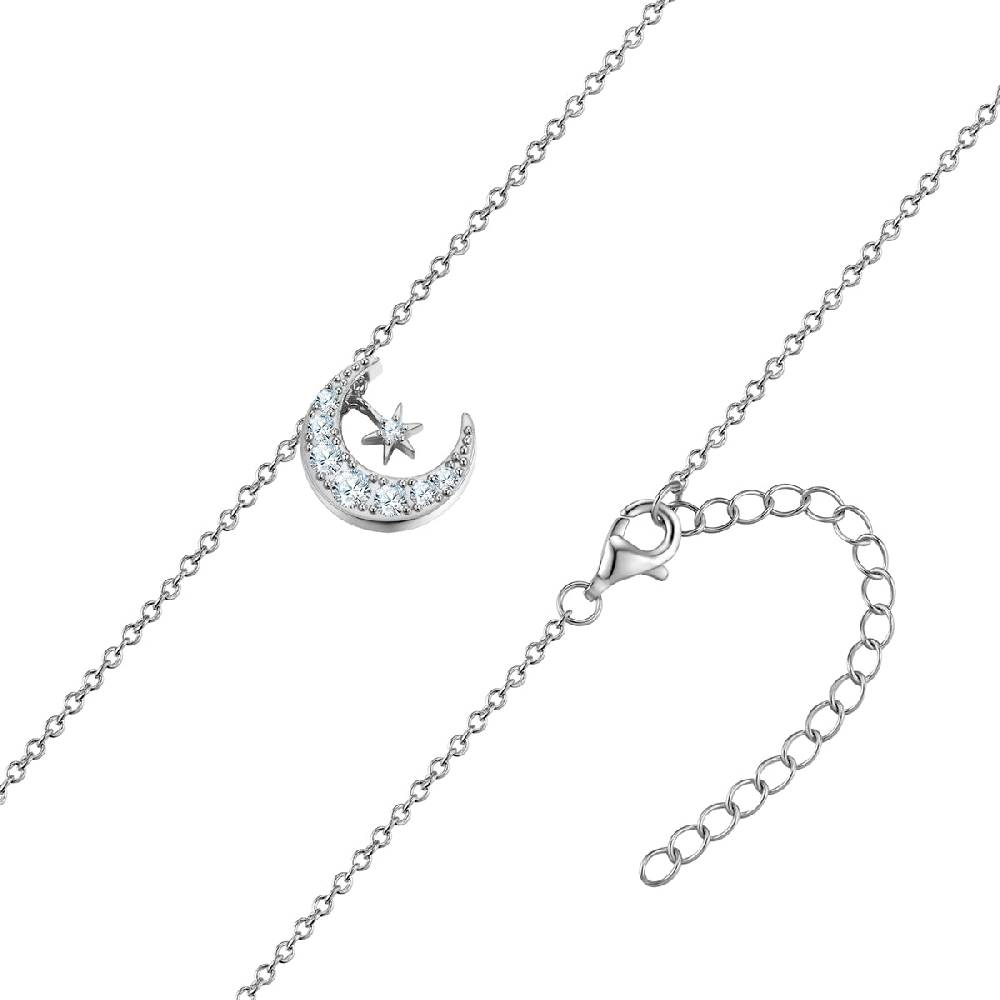 Rafaela Donata Kette mit Anhänger Sterling Silber Zirkonia weiß Weihnachtsangebot