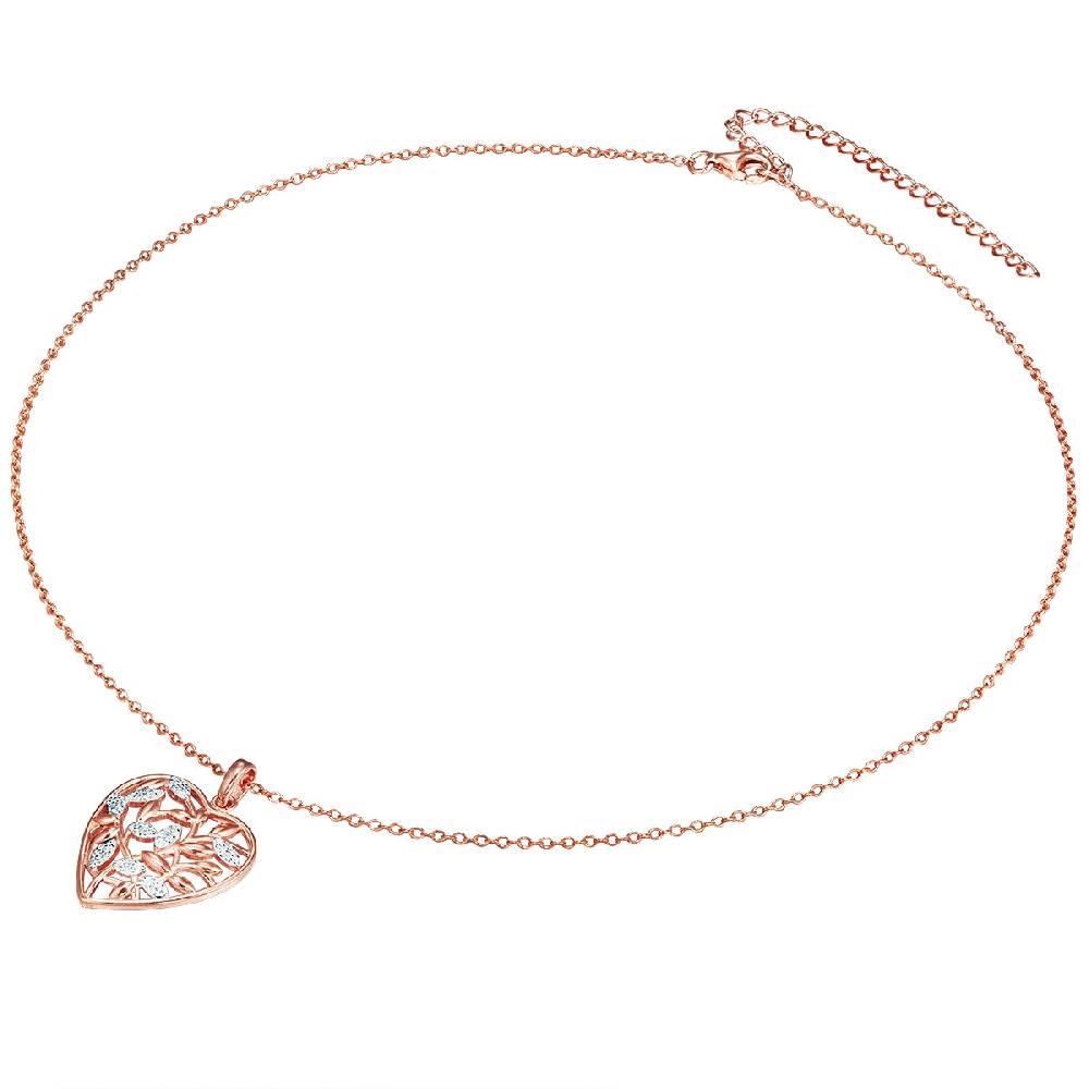 Rafaela Donata Kette mit Anhänger Sterling Silber roségold Zirkonia weiß Top Angebot