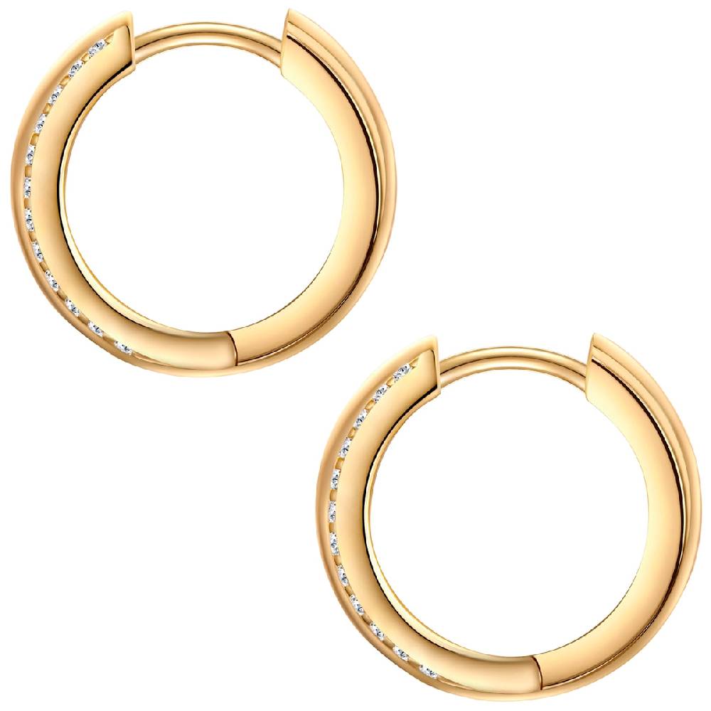 Rafaela Donata Creolen Sterling Silber gelbgold Blitzangebot