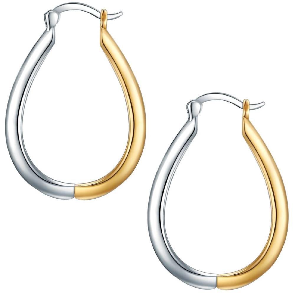 Rafaela Donata Creolen Sterling Silber bi-Color Wochenangebot