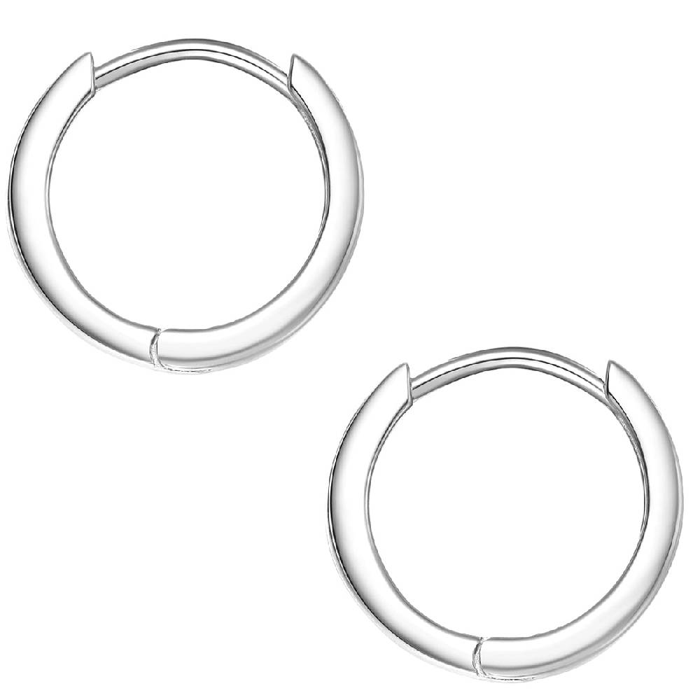 Rafaela Donata Klappcreolen Sterling Silber Sonderangebot der Fabrik