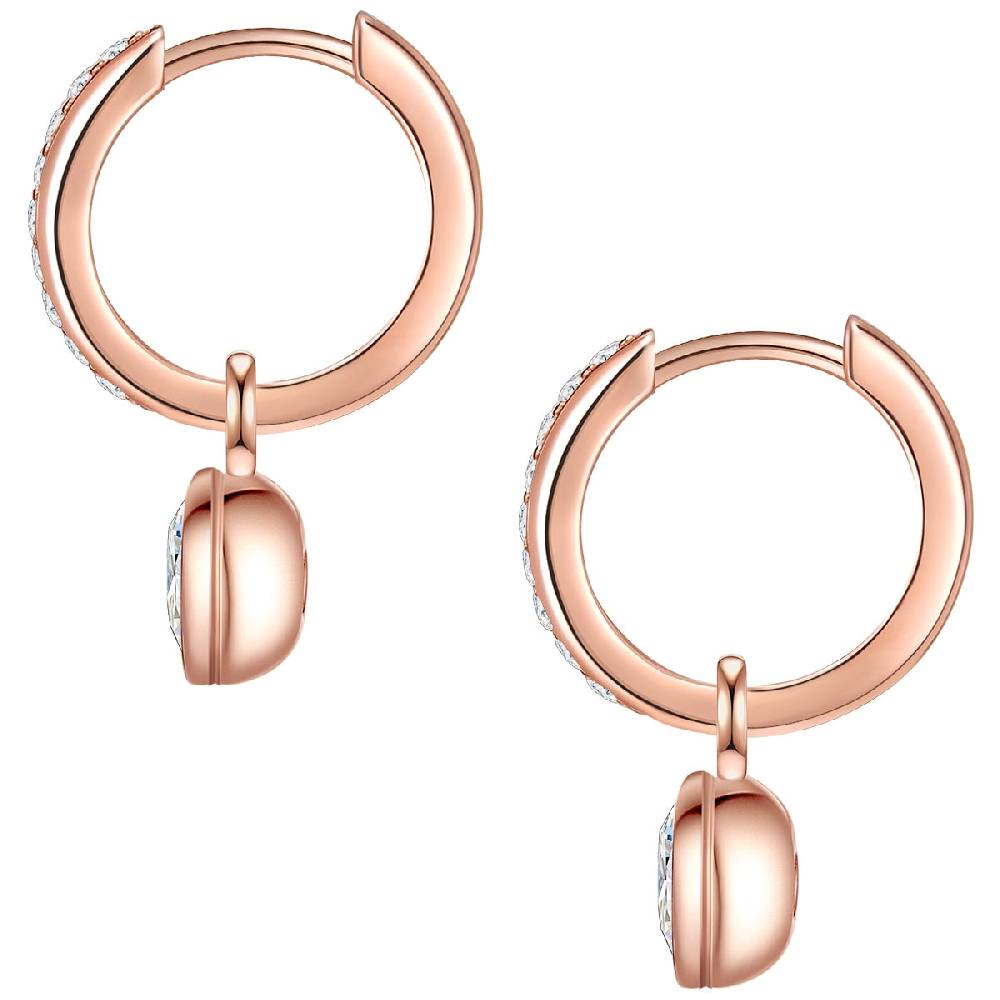 Rafaela Donata Creolen Sterling Silber roségold Zirkonia weiß Im Verkauf