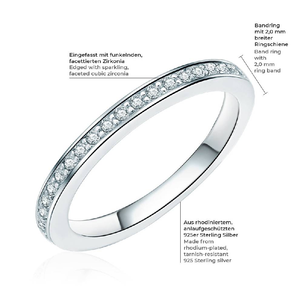 Rafaela Donata Ring Sterling Silber Zirkonia weiß Sonderangebot