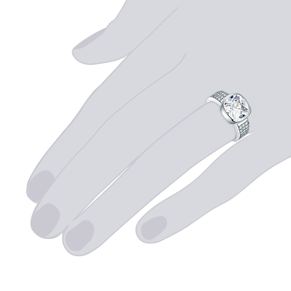 Rafaela Donata Ring Sterling Silber Zirkonia weiß Preisnachlass