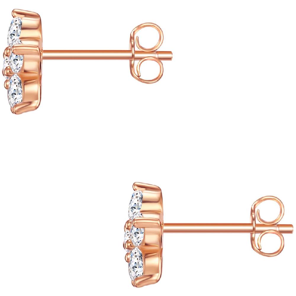 Rafaela Donata Ohrstecker Sterling Silber roségold Zirkonia weiß Bestseller