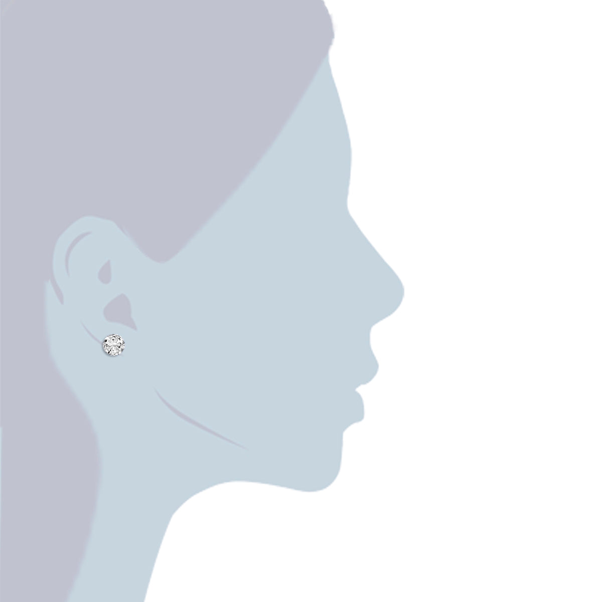 Rafaela Donata Ohrstecker Sterling Silber verziert mit Kristallen von Swarovski® transparent Räumungsverkauf