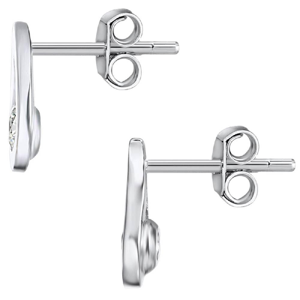 Rafaela Donata Ohrstecker Sterling Silber Zirkonia weiß Tiefpreis