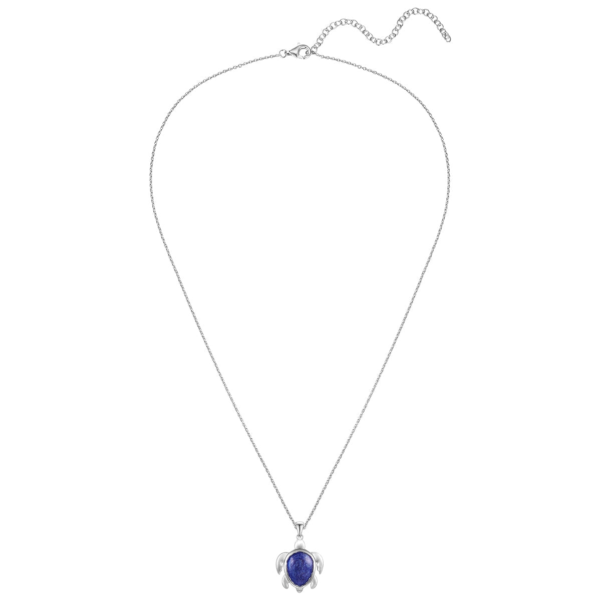 Rafaela Donata Kette mit Anhänger Sterling Silber Emaille blau Letzter Tag