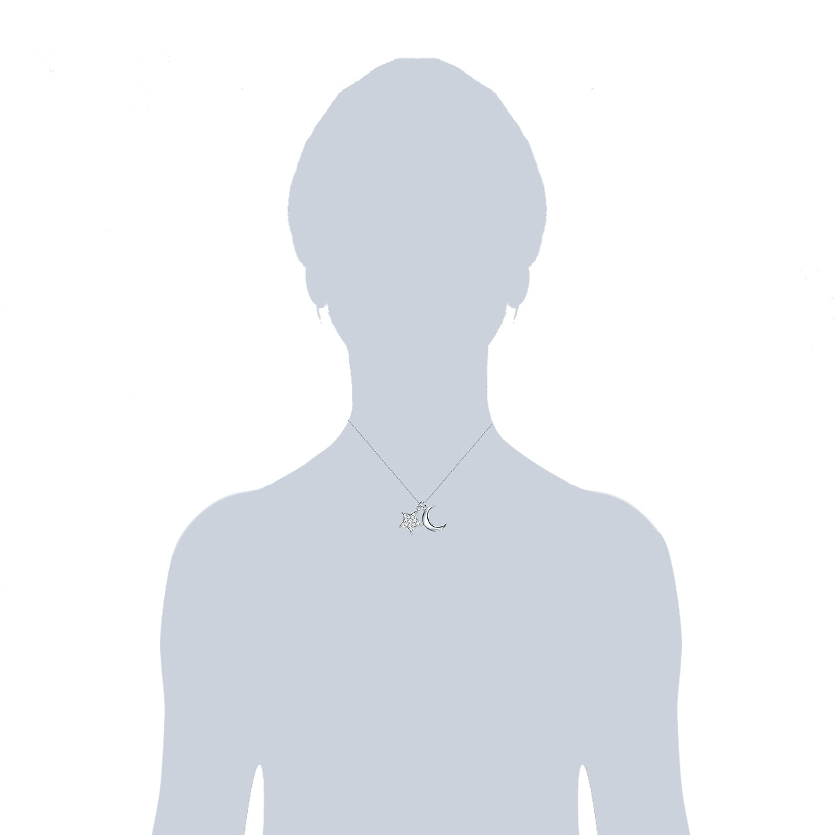 Rafaela Donata Kette mit Anhänger Sterling Silber verziert mit Kristallen von Swarovski® weiß Nur noch ein Tag übrig