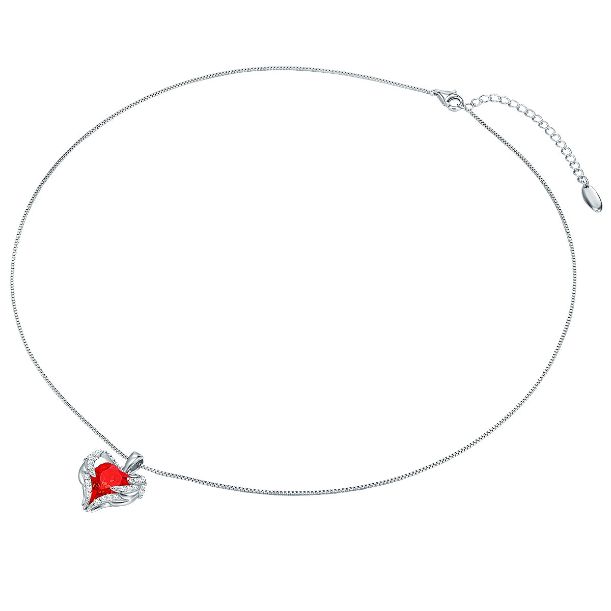 Rafaela Donata Kette mit Anhänger Sterling Silber verziert mit Kristallen von Swarovski® heller Siam weiß Verkauf