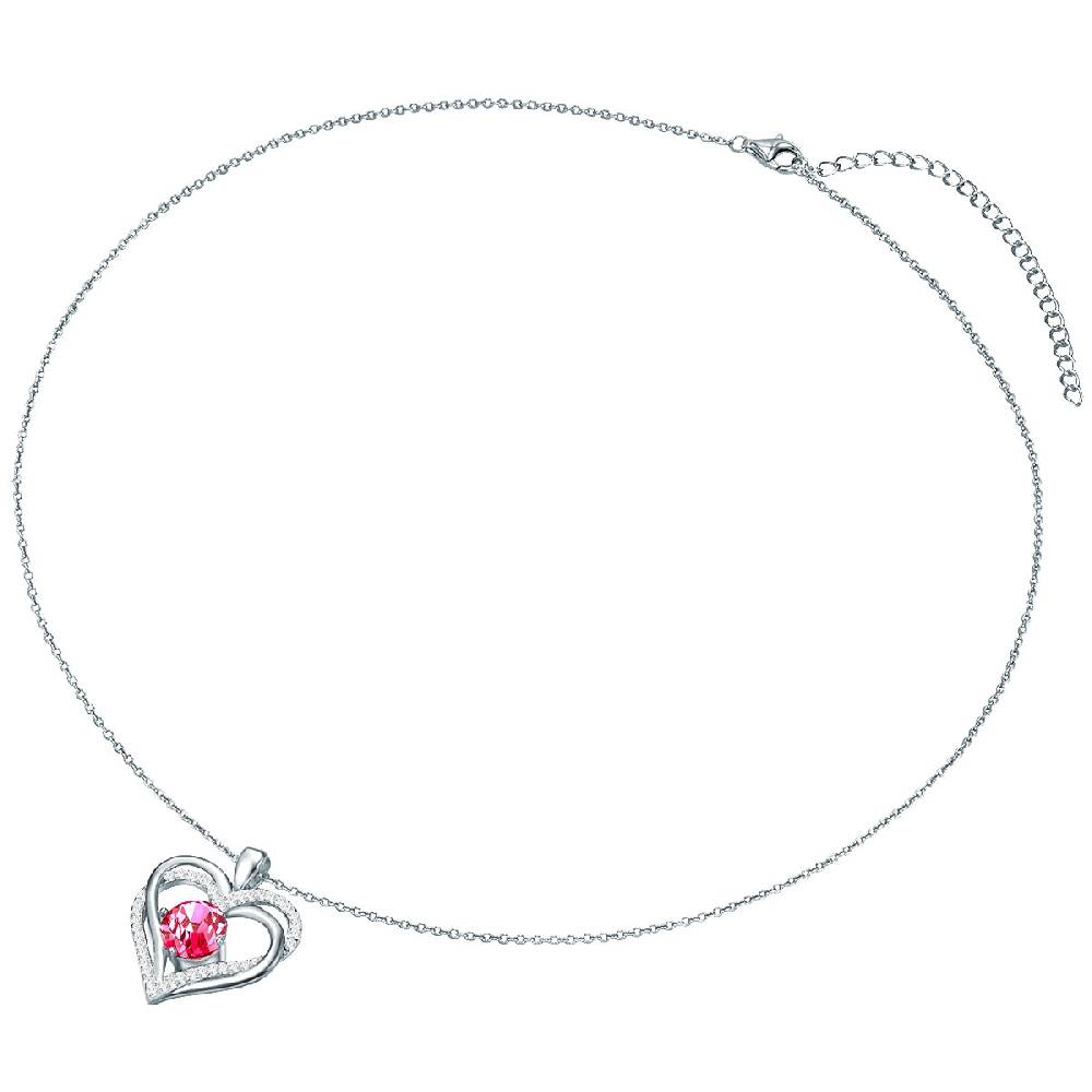 Rafaela Donata Kette mit Anhänger Sterling Silber verziert mit Kristallen von Swarovski® pink Zirkonia weiß Rabatt