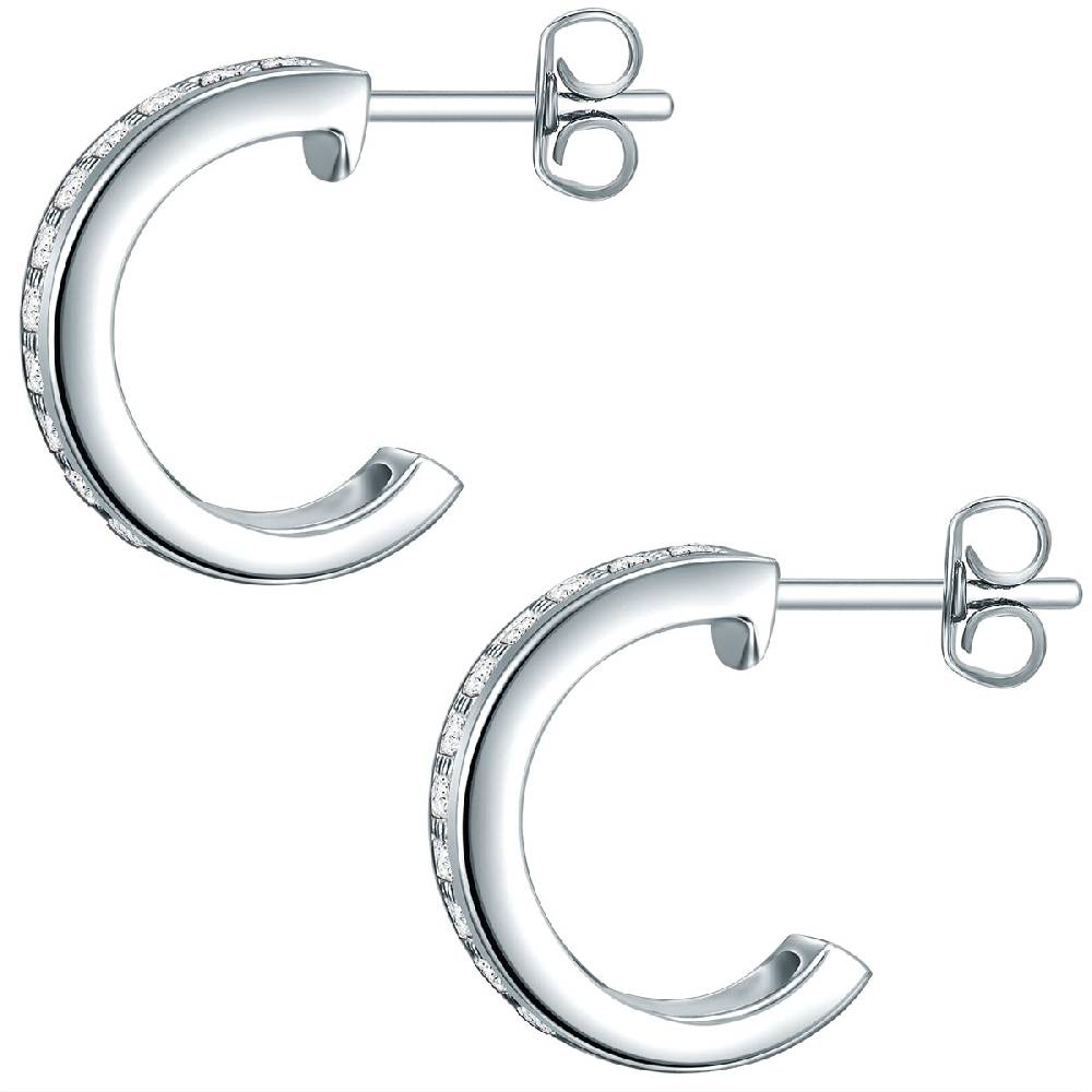Rafaela Donata Creolen Sterling Silber Zirkonia weiß Zeitlich begrenztes Angebot