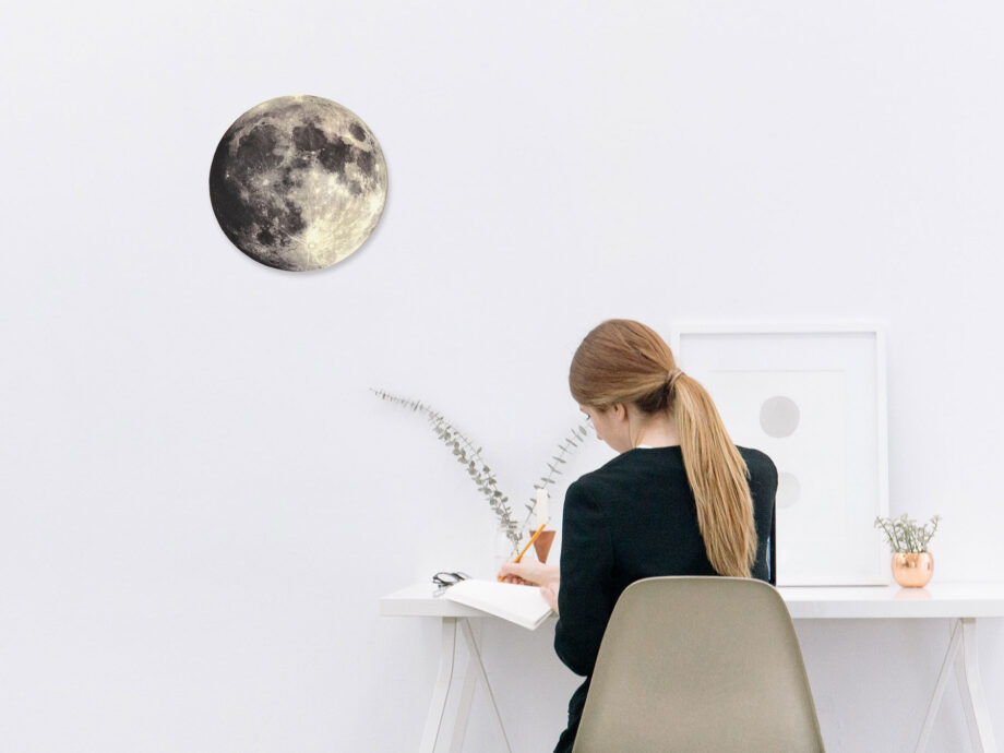 Renna Deluxe MOND Bild auf Holz Letzte 2 Tage